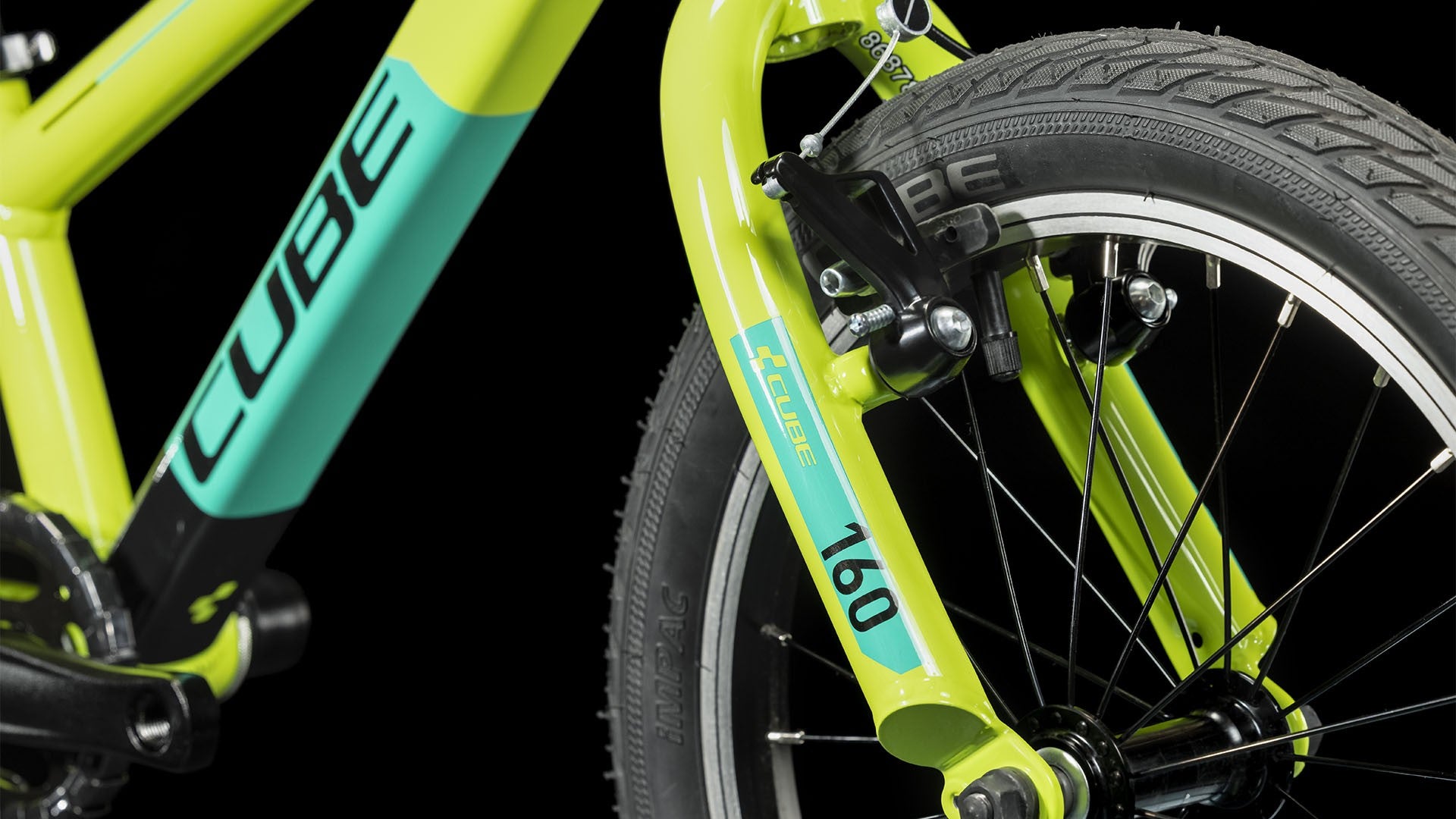 CUBE CUBIE 160 RT kids bicycle - green - CUBE - Evelostore