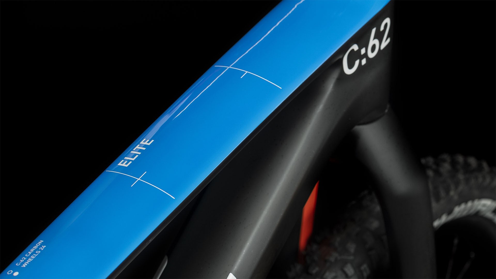 CUBE ELITE 240 C:62 SLX carbon kids bicycle - carbon/blue/red - CUBE - Evelostore