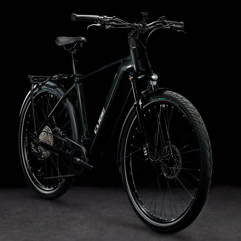 CUBE KATHMANDU HYBRID EXC 750 28 electric touring bike - grey´n´silver - CUBE - Evelostore