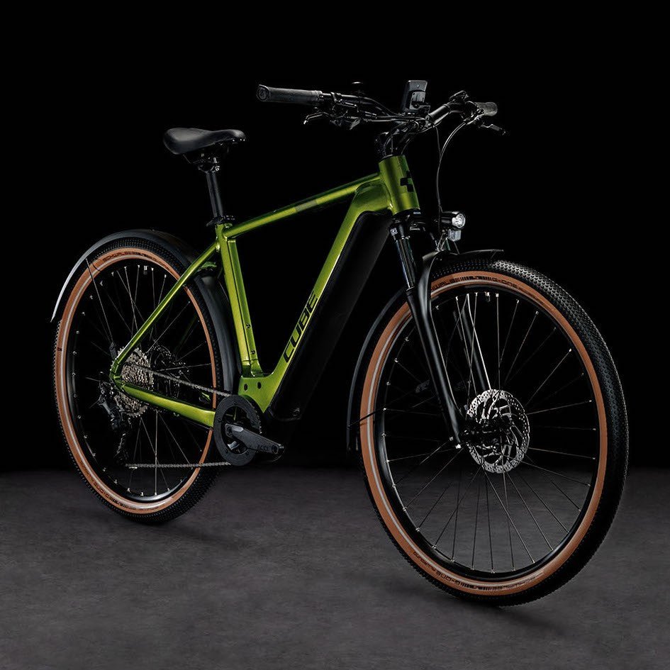 CUBE NURIDE HYBRID PRO 750 ALLROAD 28 electric bike - shinymoss´n´black - CUBE - Evelostore