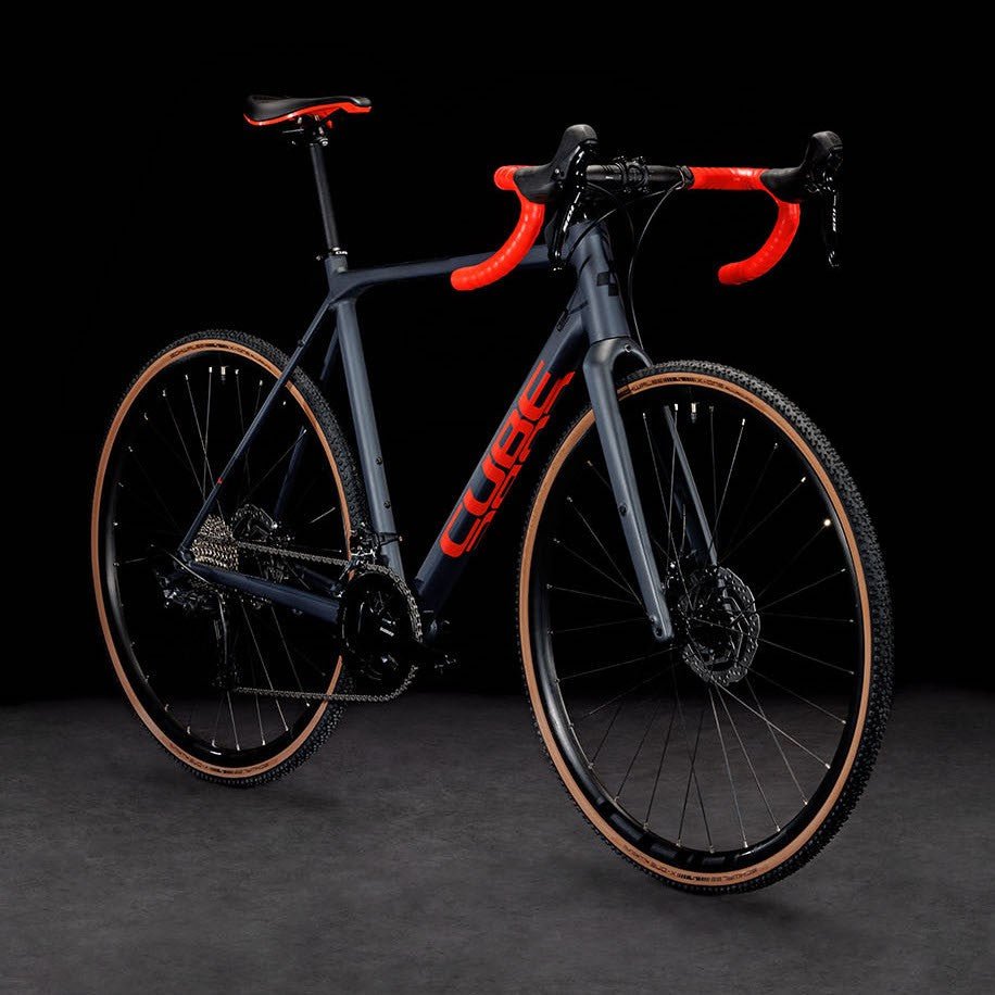 CUBE CROSS RACE PRO carbon cyclocross bike - grey/red - CUBE - Evelostore