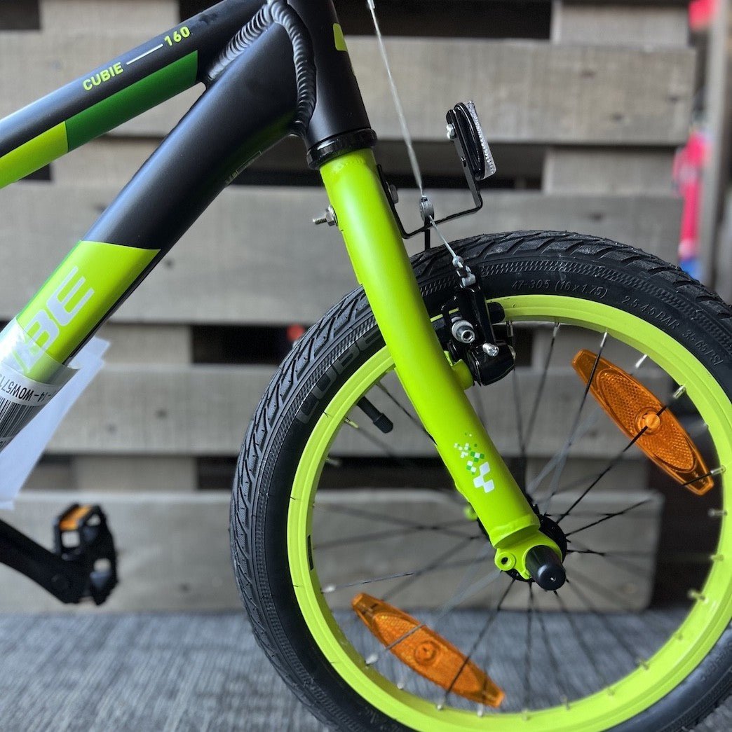 CUBE CUBIE 160 kids bicycle - black/green - CUBE - Evelostore