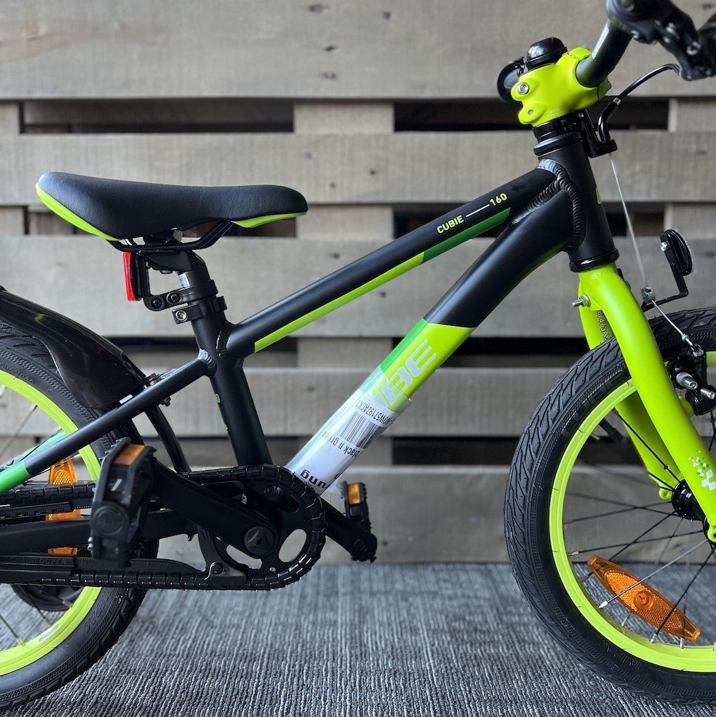 CUBE CUBIE 160 kids bicycle - black/green - CUBE - Evelostore