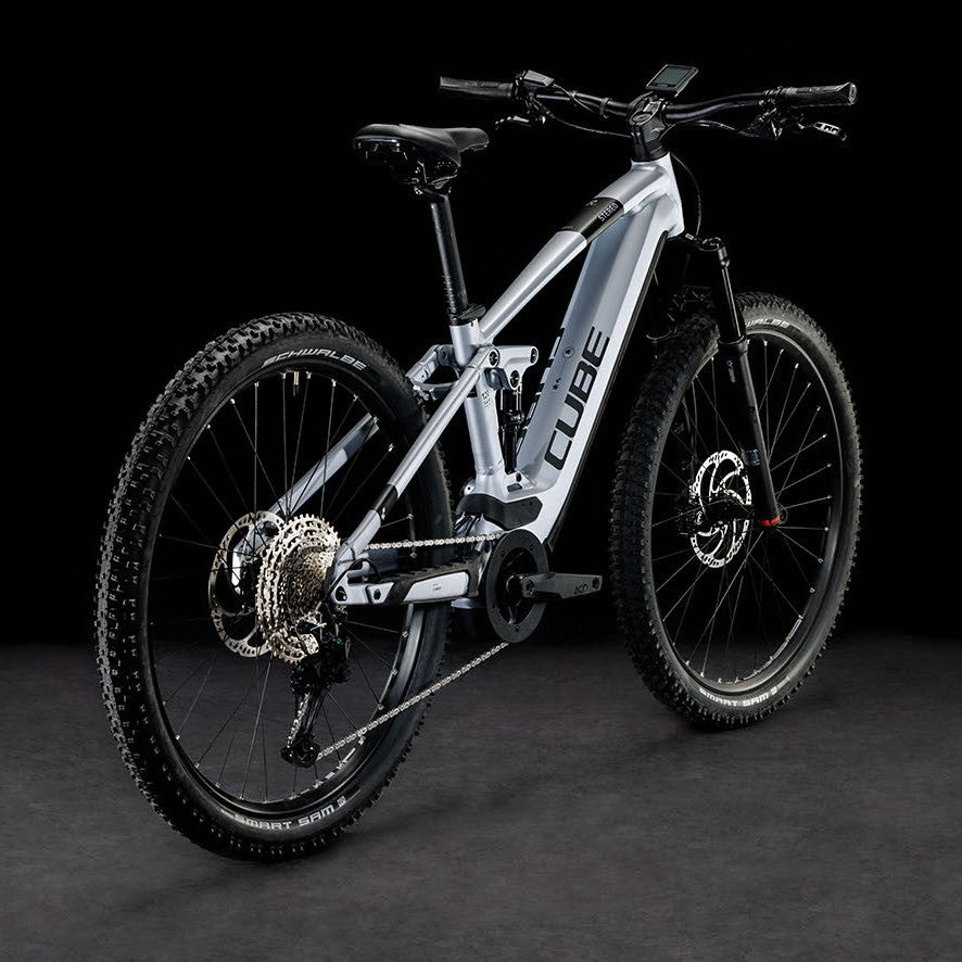 CUBE STEREO HYBRID 120 RACE 750 29 electric mountainbike - polarsilver´n´black