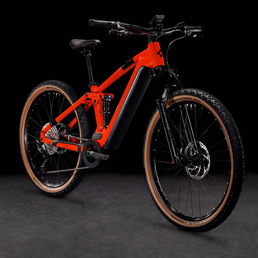 CUBE STEREO HYBRID 120 RACE 750 29 electric mountainbike - sparkorange´n´black