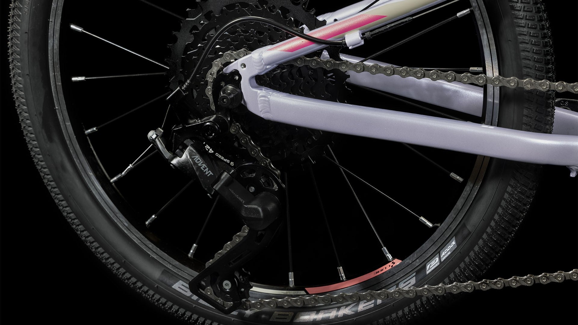 CUBE ACID 200 SLX kids bicycle - violet/coral - CUBE - Evelostore