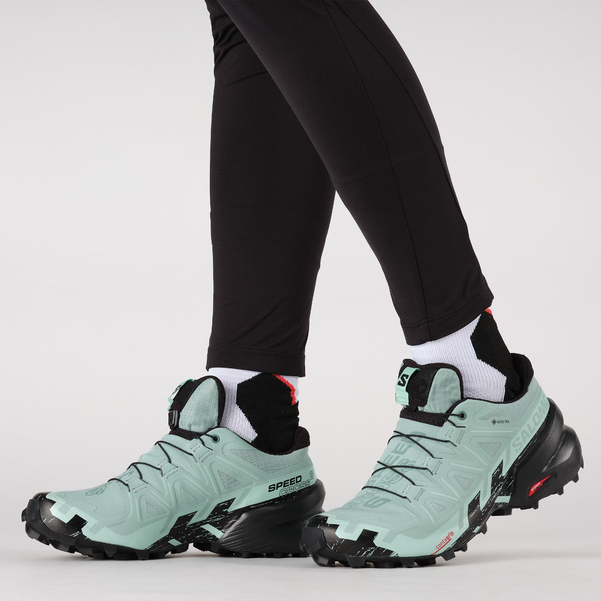 Chaussures de trail SALOMON SPEEDCROSS 6 GORE-TEX W - vert clair