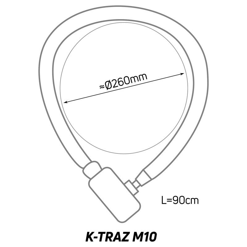 ZEFAL K - TRAZ M10 bike lock - black - ZEFAL - Evelostore