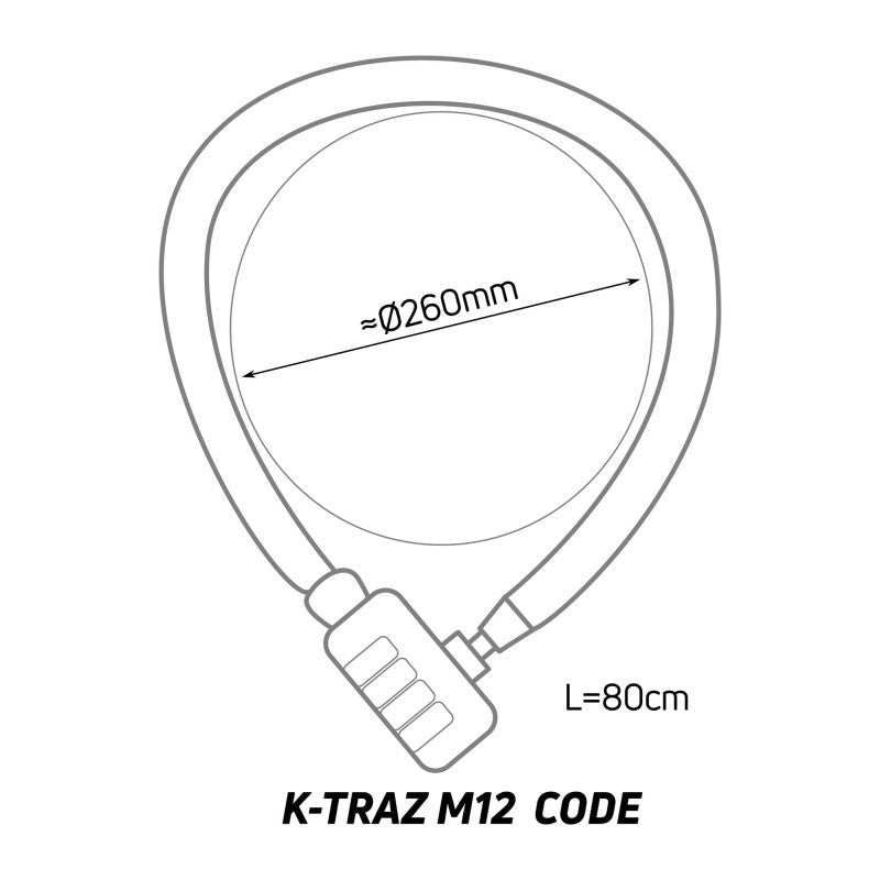ZEFAL K - TRAZ M12 CODE bike lock - black - ZEFAL - Evelostore
