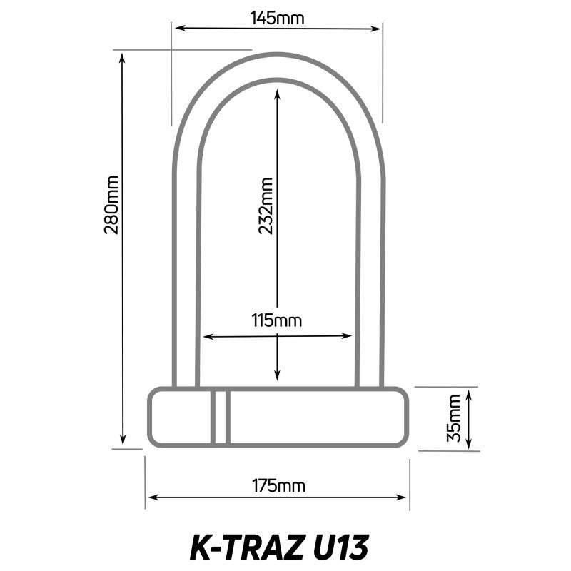 ZEFAL K - TRAZ U13 bike lock - black - ZEFAL - Evelostore