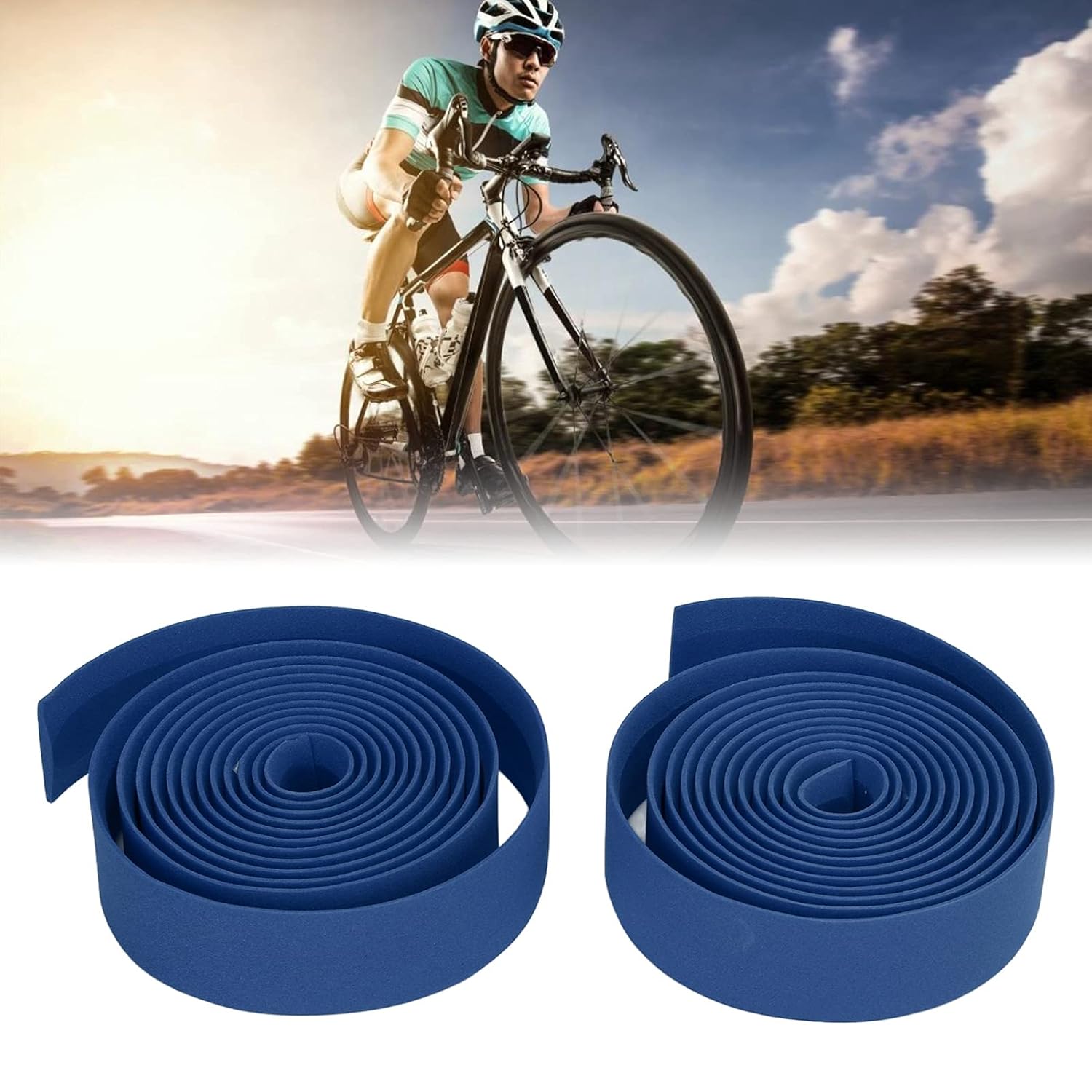 Nastro per manubrio EBON CORK - blu