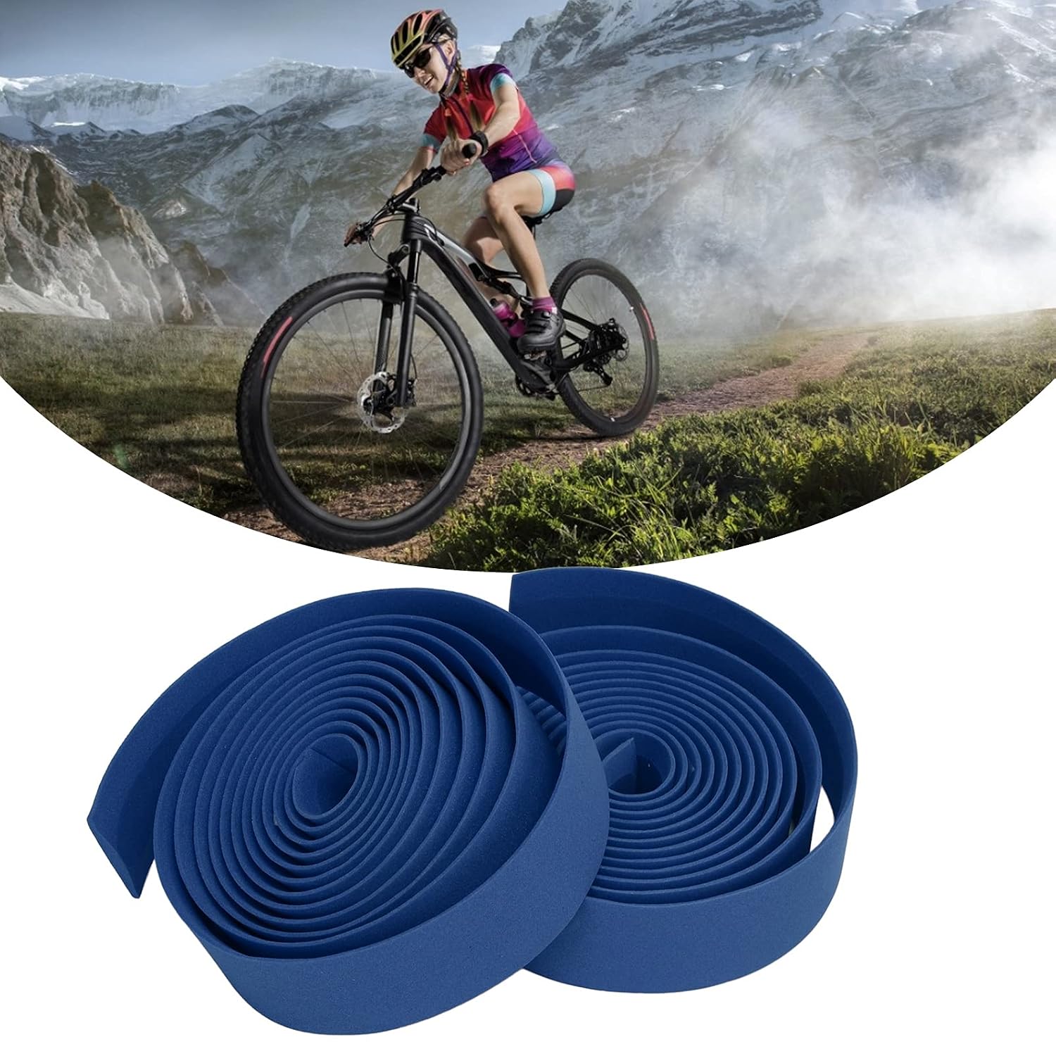 Nastro per manubrio EBON CORK - blu