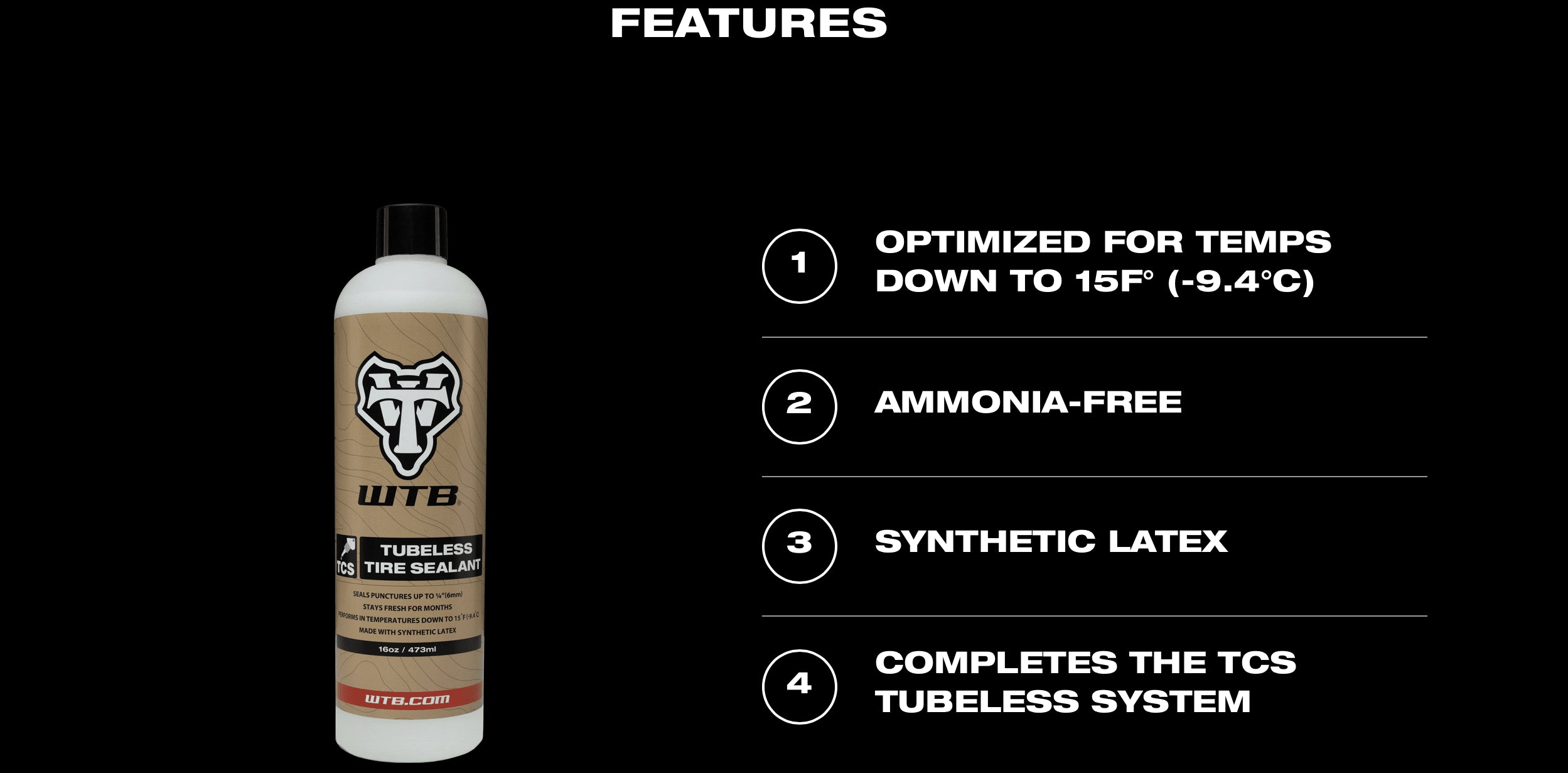WTB TCS SEALANT 118ML tubeless tyre sealant - WTB - Evelostore