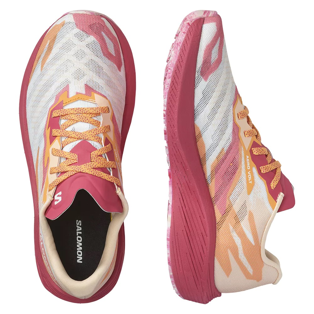 SALOMON AERO VOLT W running shoes - pink/orange/white
