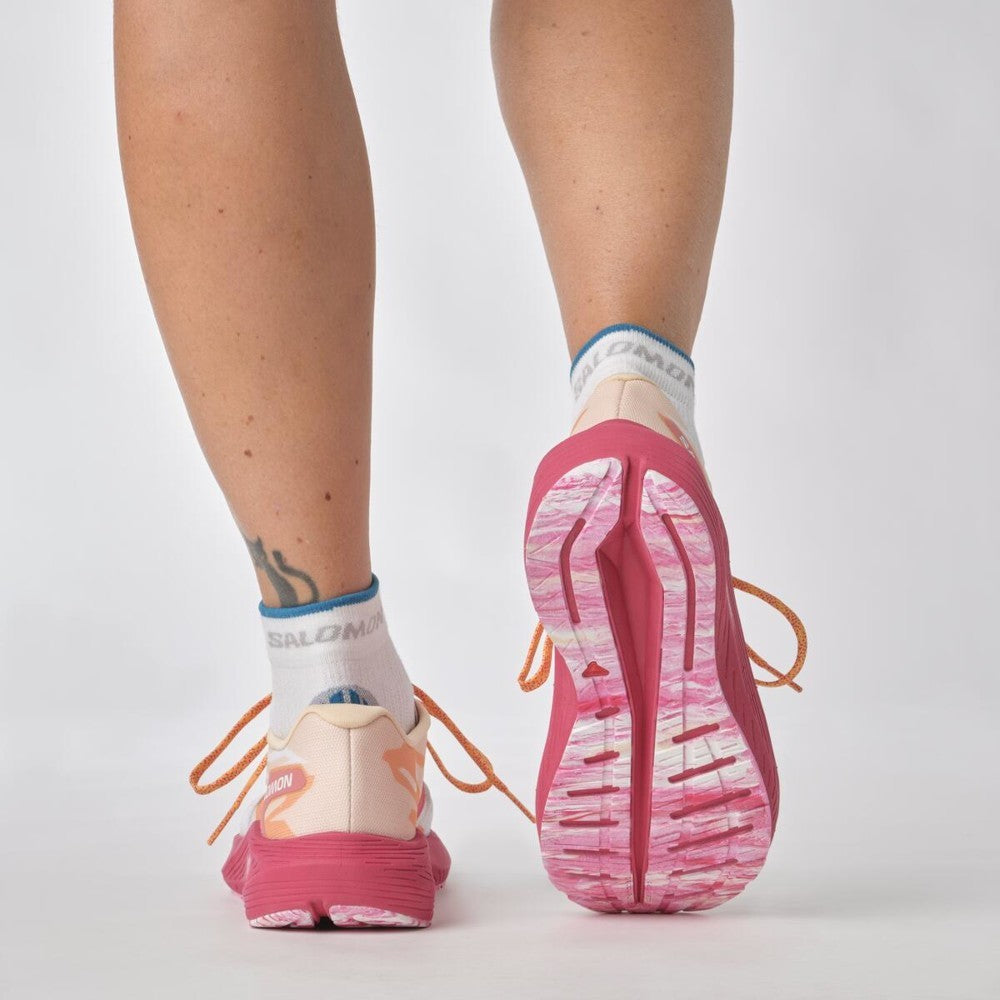 SALOMON AERO VOLT W running shoes - pink/orange/white