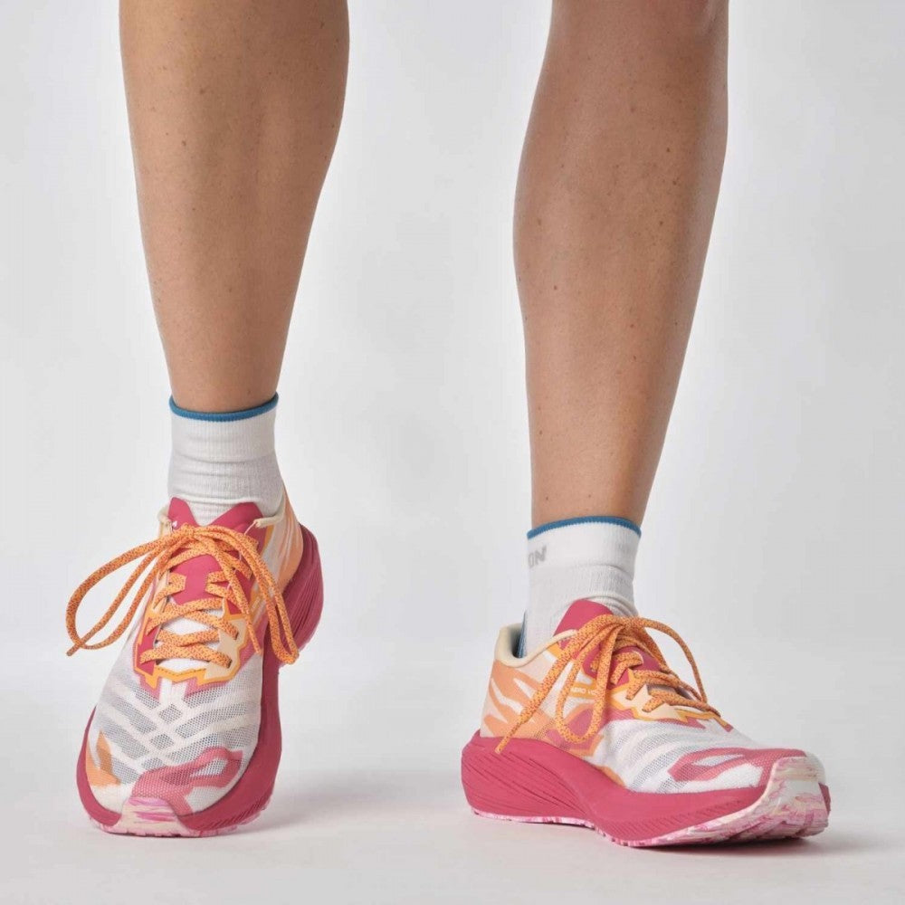 Chaussures de course SALOMON AERO VOLT W - rose/orange/blanc