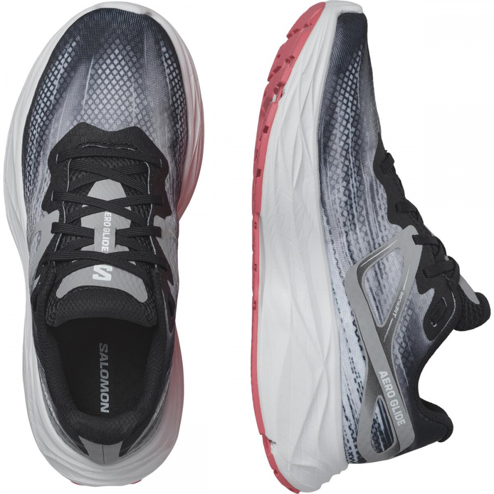 SALOMON AERO GLIDE W løbesko - grå/lyserød