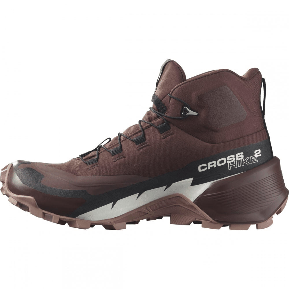 SALOMON CROSS HIKE MID GTX 2 W hiking boots - dark red - SALOMON - Evelostore