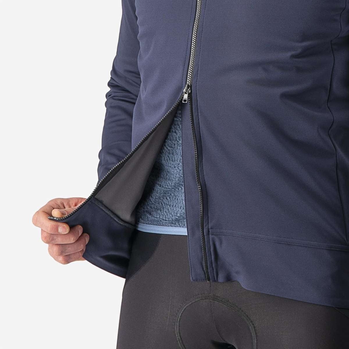 CASTELLI ALPHA ULTIMATE INSULATED cycling jacket - navy blue - CASTELLI - Evelostore