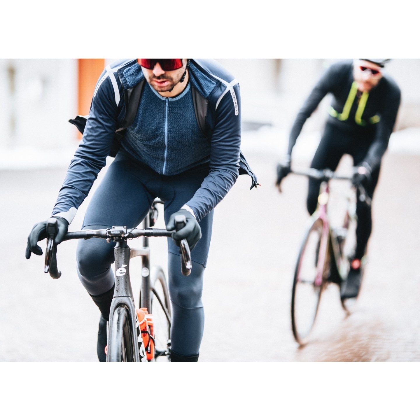 CASTELLI ALPHA ULTIMATE INSULATED cycling jacket - navy blue - CASTELLI - Evelostore