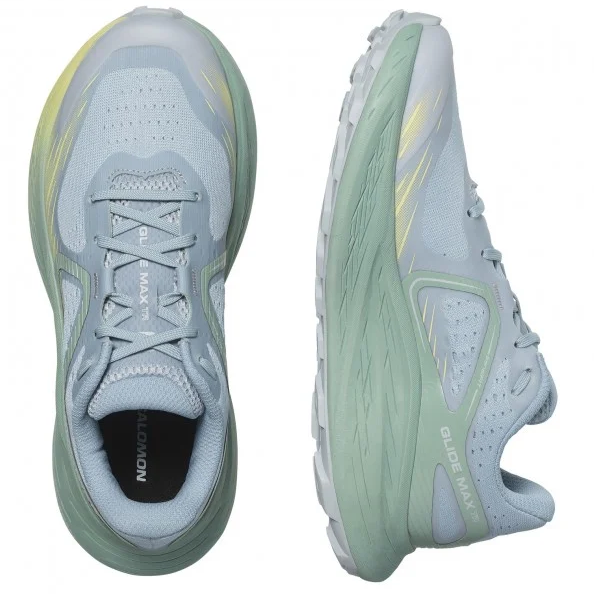 Chaussures de course SALOMON GLIDE MAX TR W - bleu clair/jaune