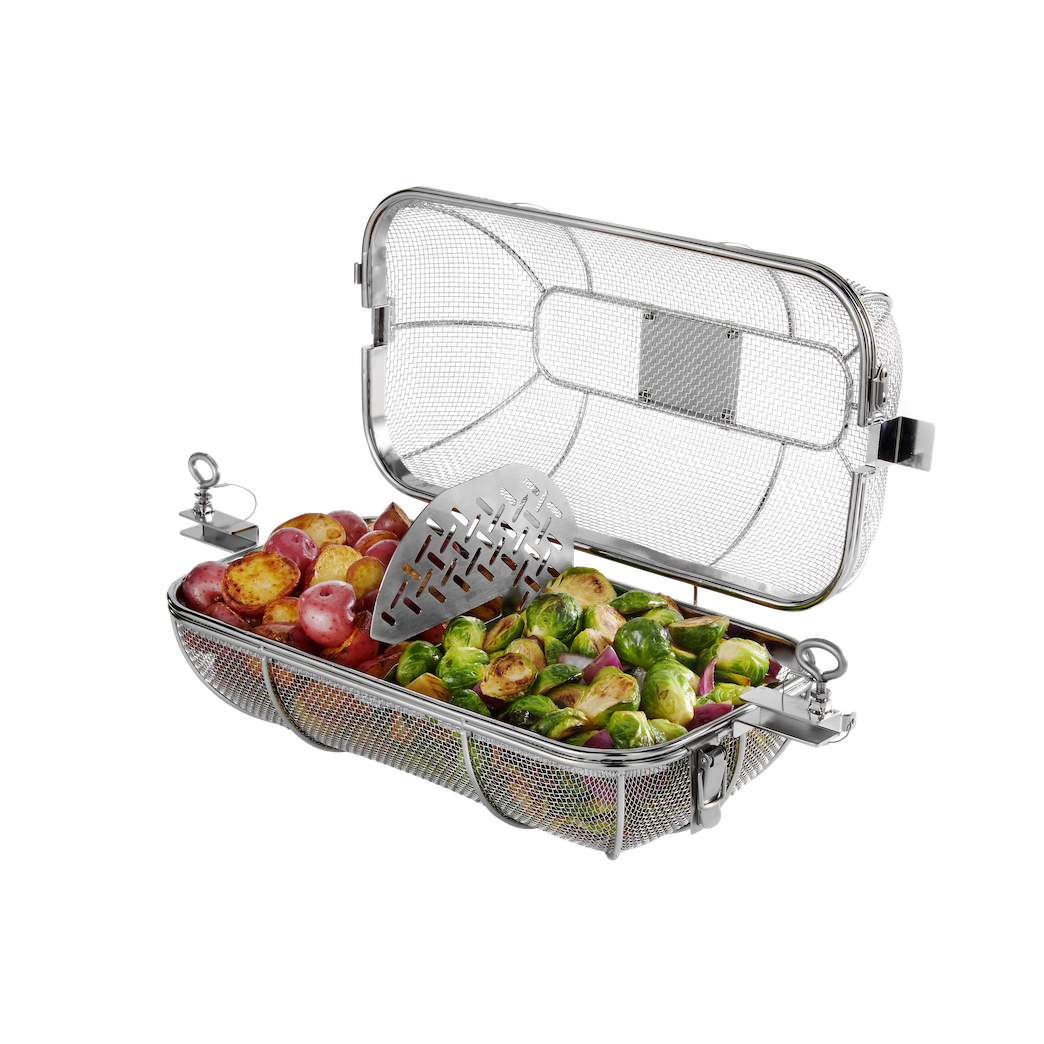 WEBER CRAFTED ROTISSERIE grilling basket 19x48x20cm, 7686 - WEBER - Evelostore