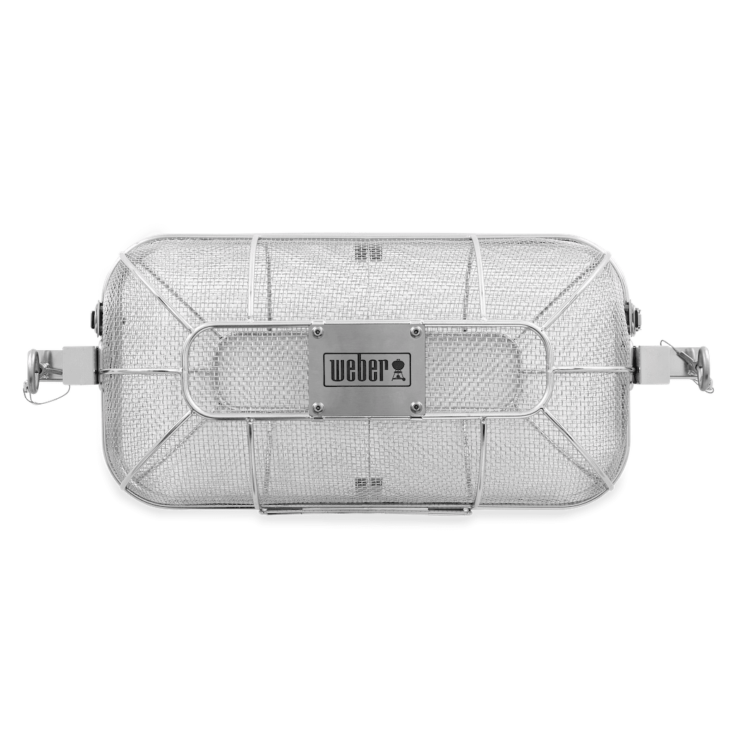 WEBER CRAFTED ROTISSERIE grilling basket 19x48x20cm, 7686 - WEBER - Evelostore