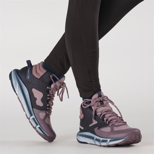 Bottes de randonnée SALOMON PREDICT HIKE MID GORE-TEX W - violet/bleu