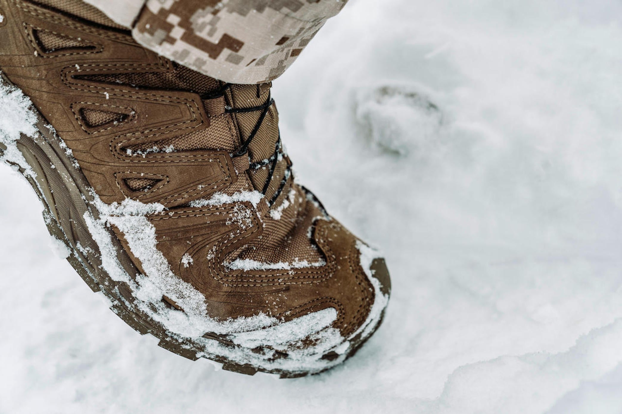 SALOMON XA FORCES MID GTX Unisex Einsatzschuhe - Coyote Braun