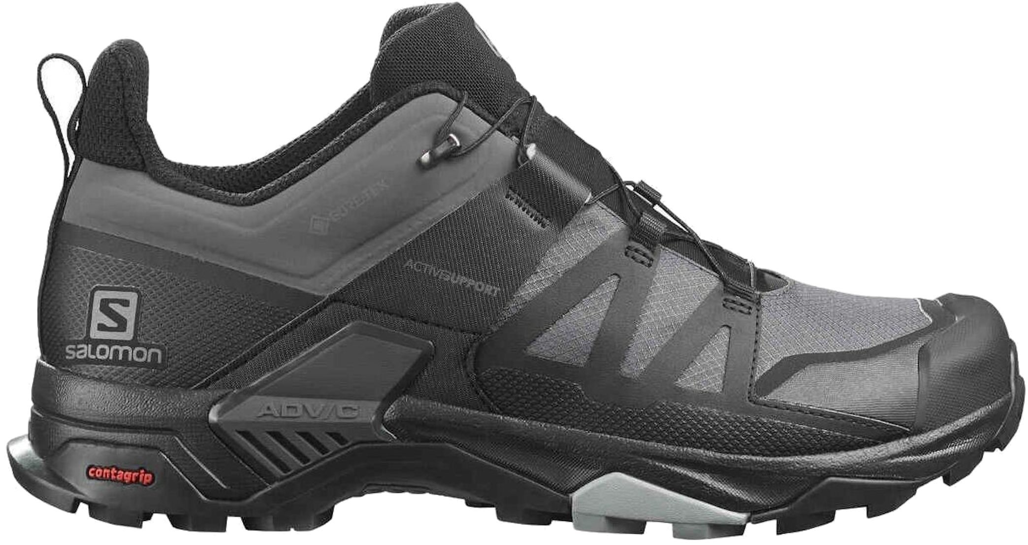 SALOMON X ULTRA 4 WIDE GTX hiking footwear - grey/black