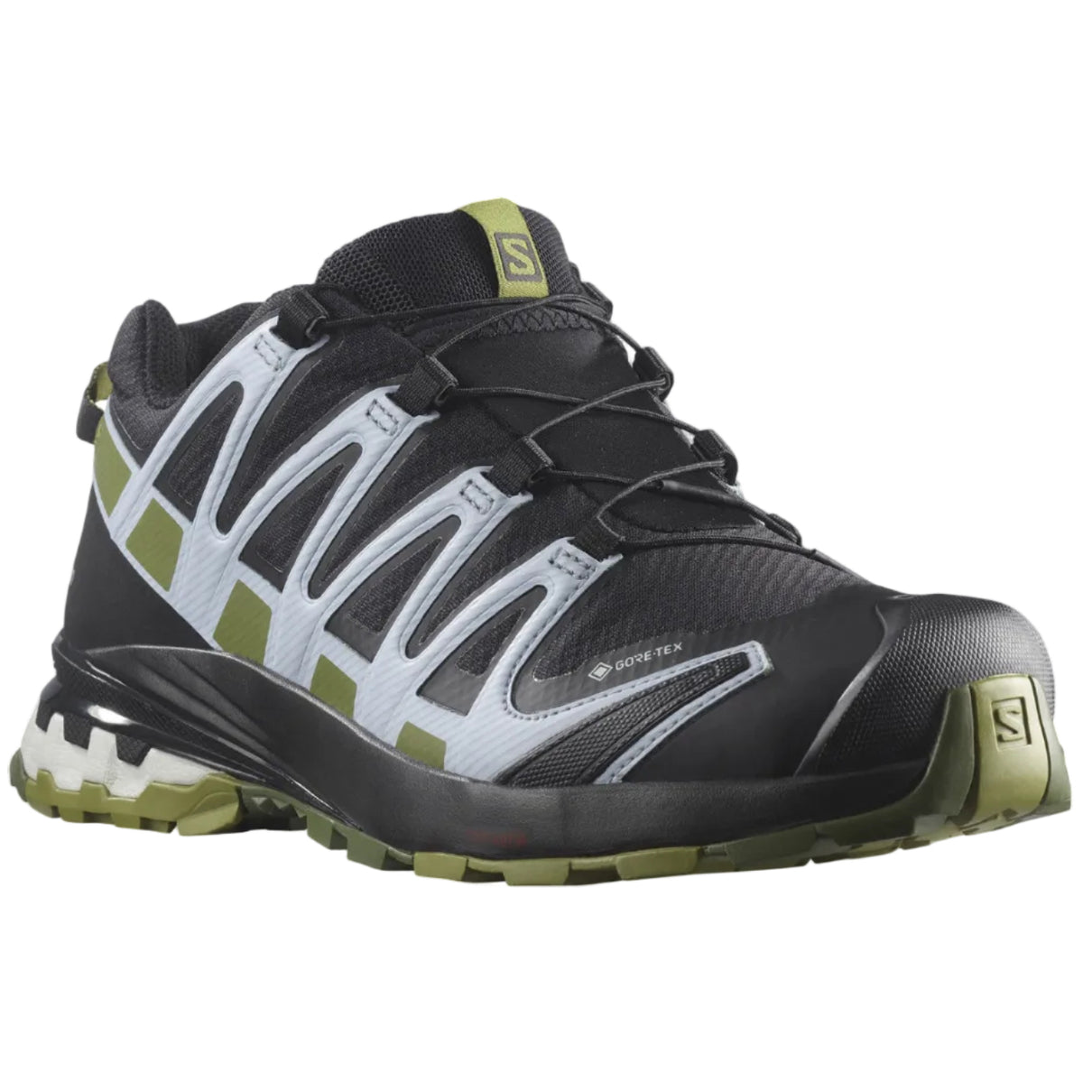 SALOMON XA PRO 3D V8 GTX W trail running shoes - black/green/light blue