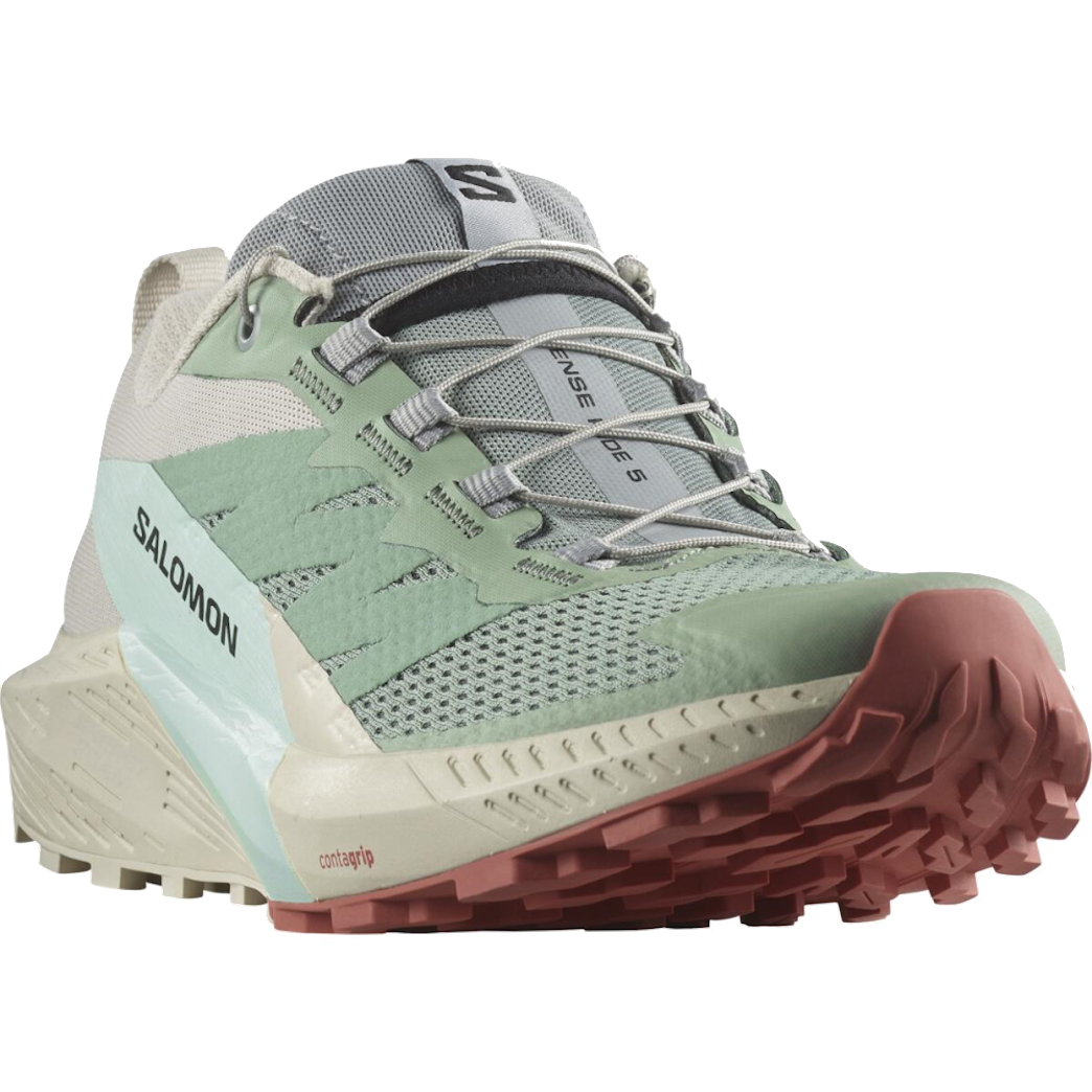SALOMON SENSE RIDE 5 W trailløbesko – lyseblå/grøn/grå