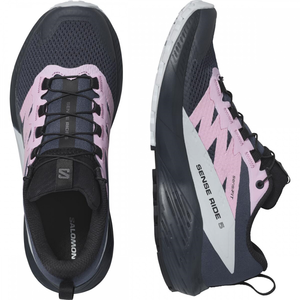 SALOMON SENSE RIDE 5 W Trailrunning-Schuhe - schwarz/grau/rosa