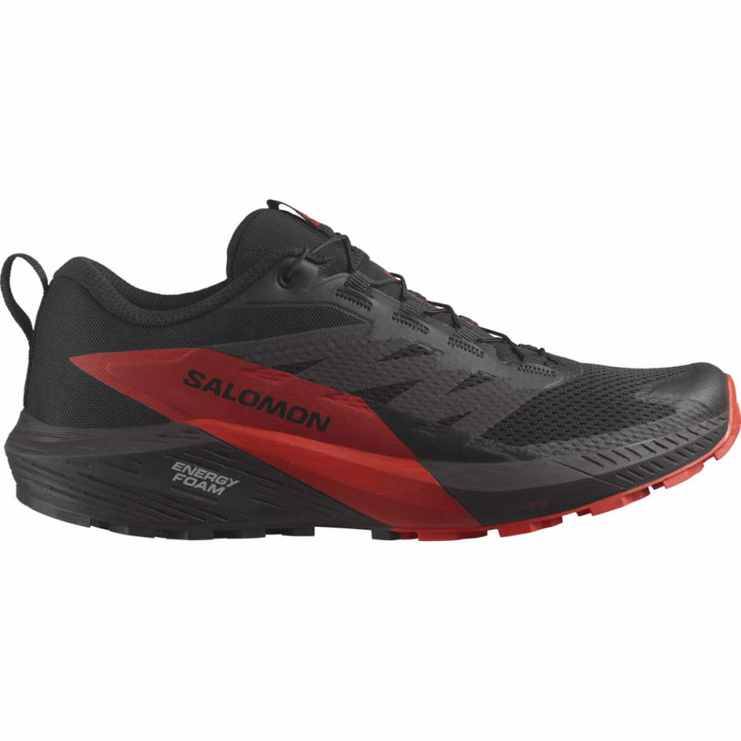 Zapatillas de trail running SALOMON SENSE RIDE 5 - negro/rojo