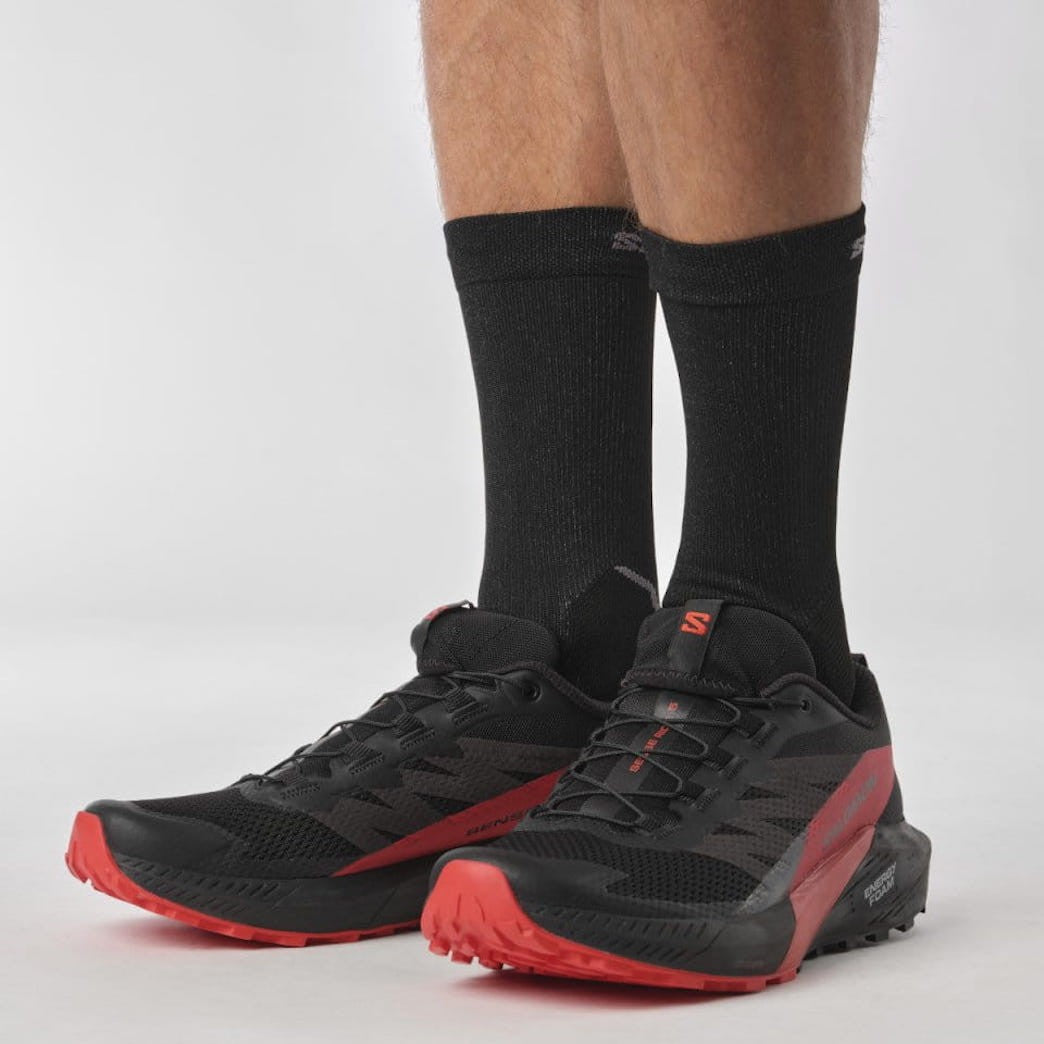 Zapatillas de trail running SALOMON SENSE RIDE 5 - negro/rojo