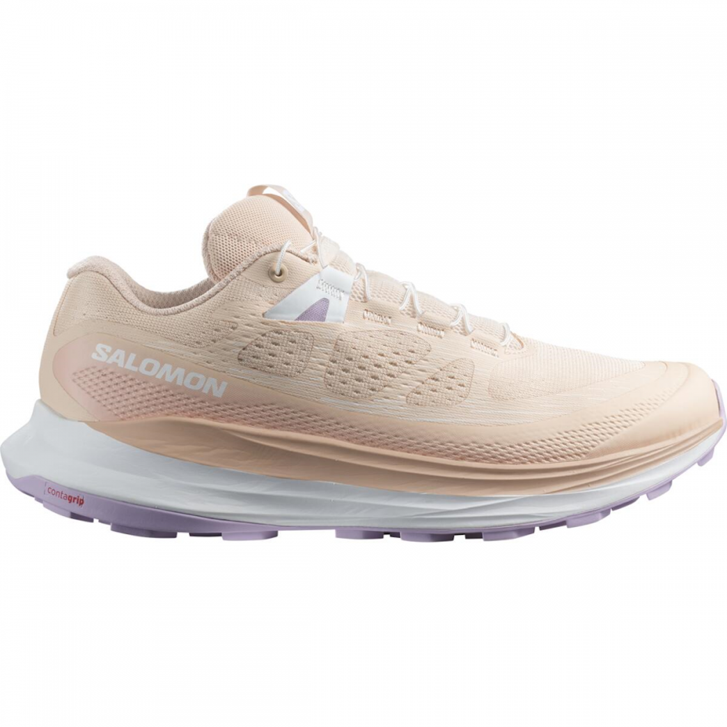 SALOMON ULTRA GLIDE 2 W polkujuoksukengät - persikka/violetti/valkoinen