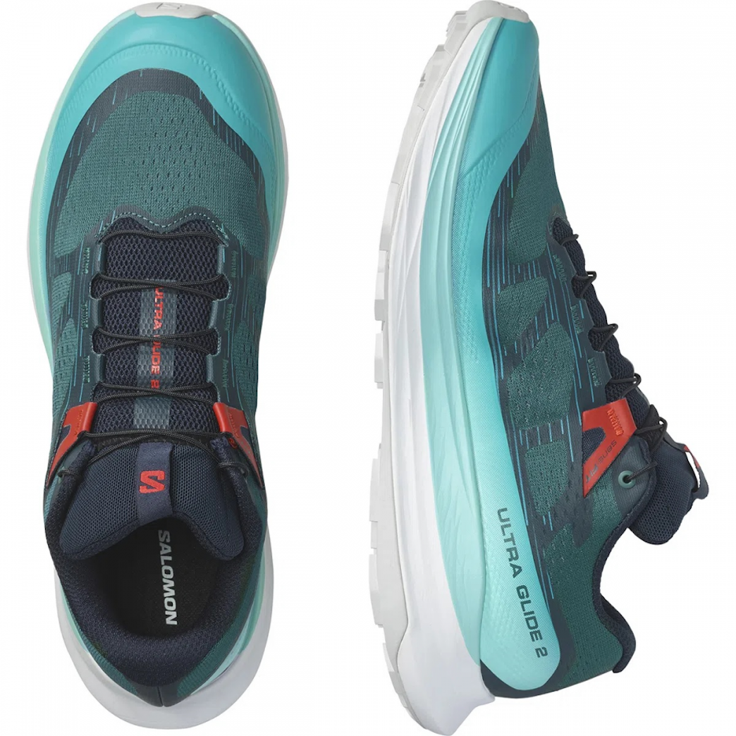 Buty do biegania terenowego SALOMON ULTRA GLIDE 2 – niebieskie/jasnoniebieskie/białe