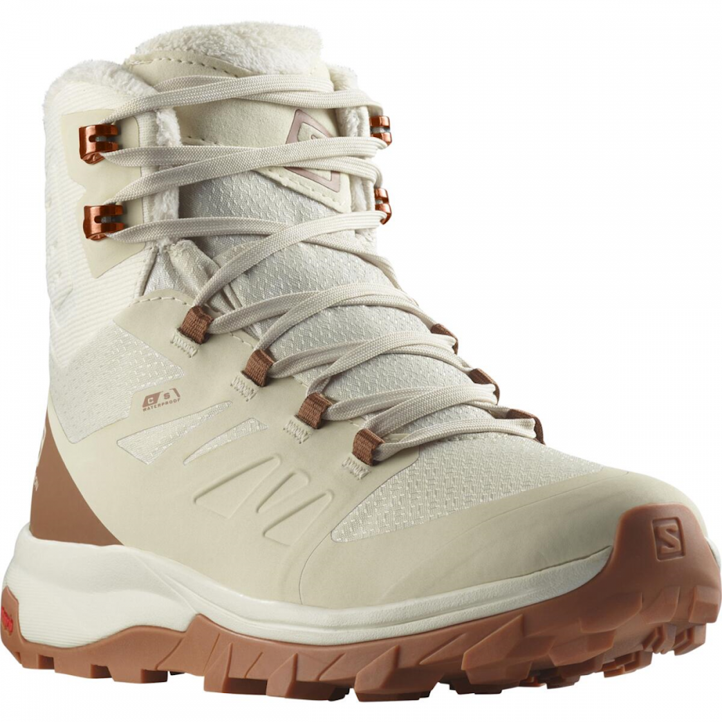 SALOMON OUTBLAST TS CS WP W hiking footwear - white/brown