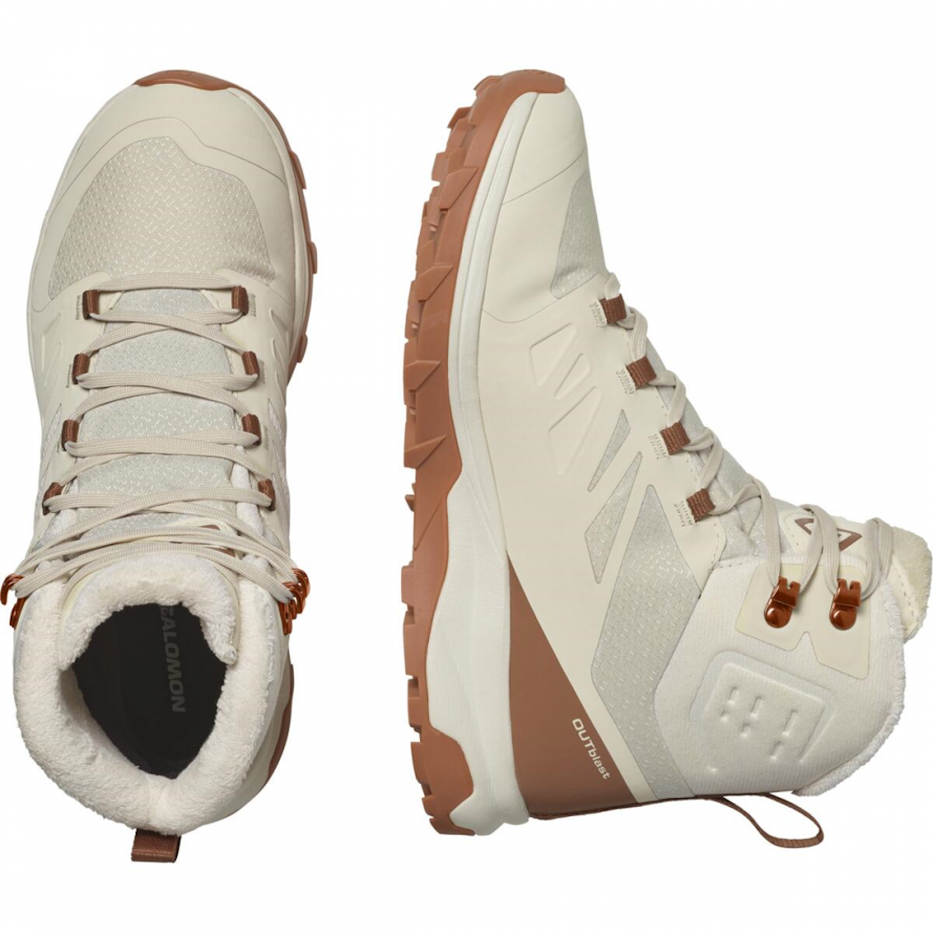 SALOMON OUTBLAST TS CS WP W hiking footwear - white/brown