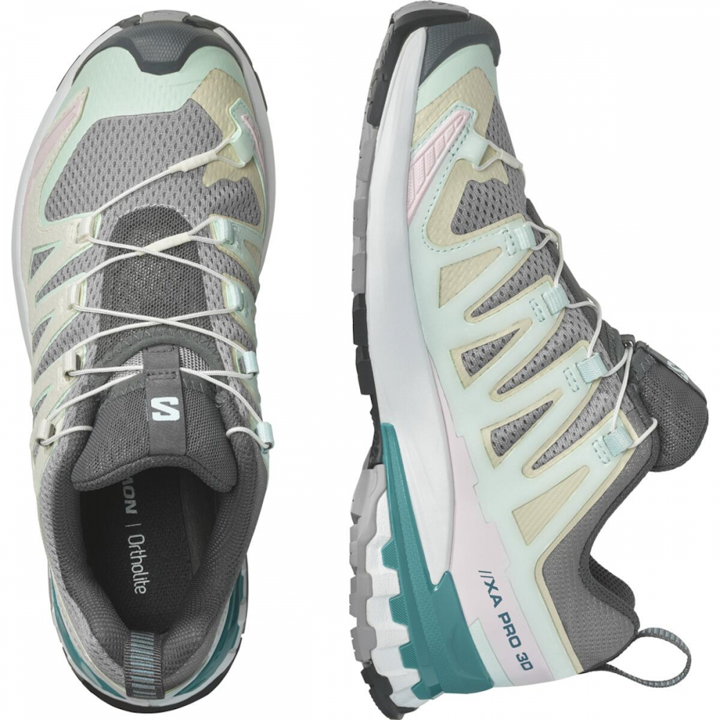 SALOMON XA PRO 3D V9 W vandresko – hvid/grå/lyserød