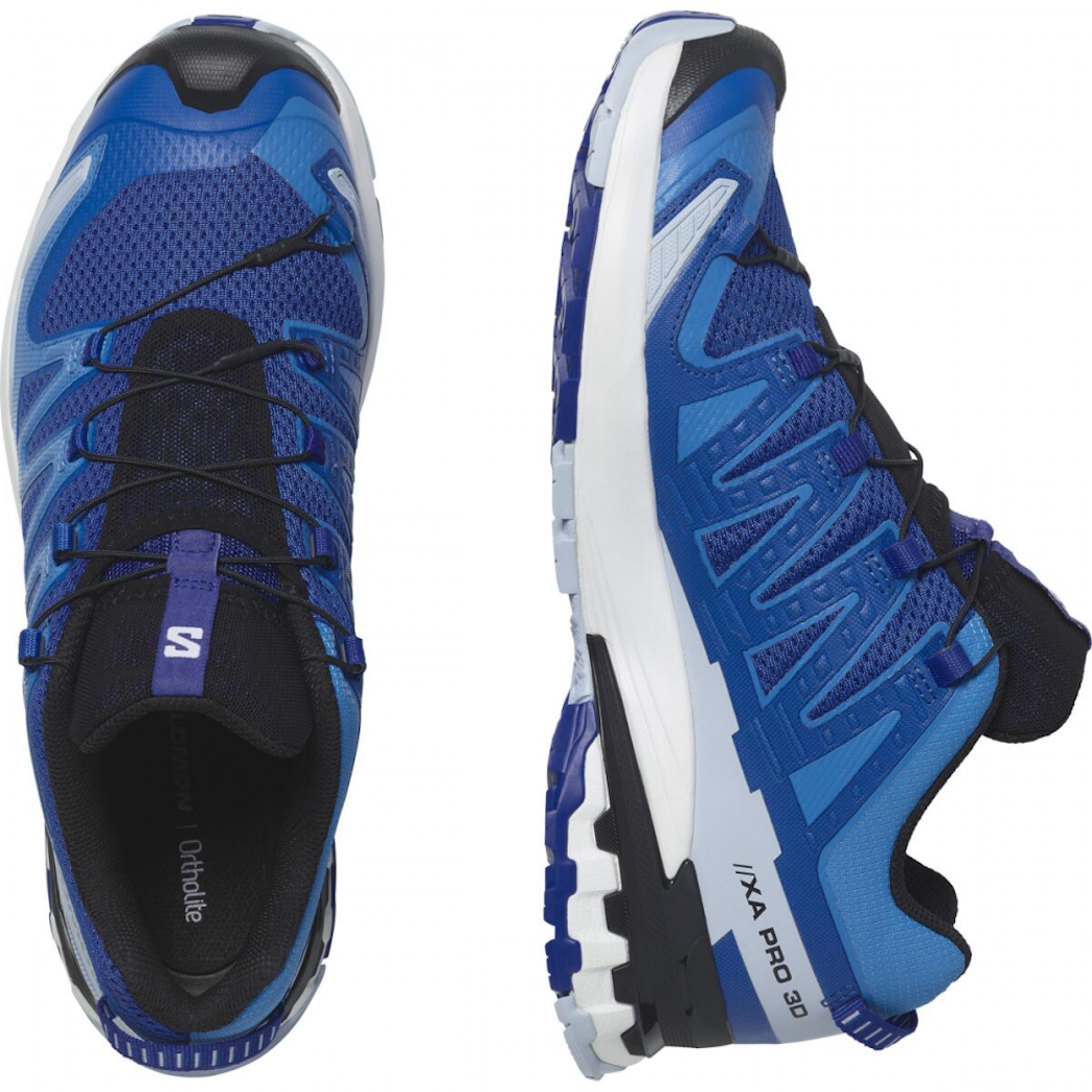 SALOMON XA PRO 3D V9 trail running shoes - blue/white