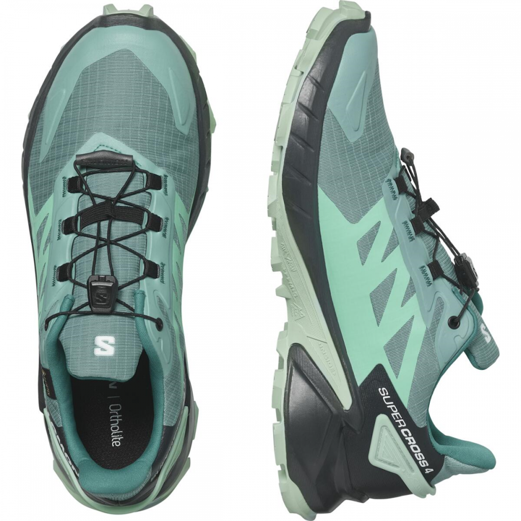 SALOMON SUPERCROSS 4 GTX W Trailrunning-Schuhe - hellblau/schwarz