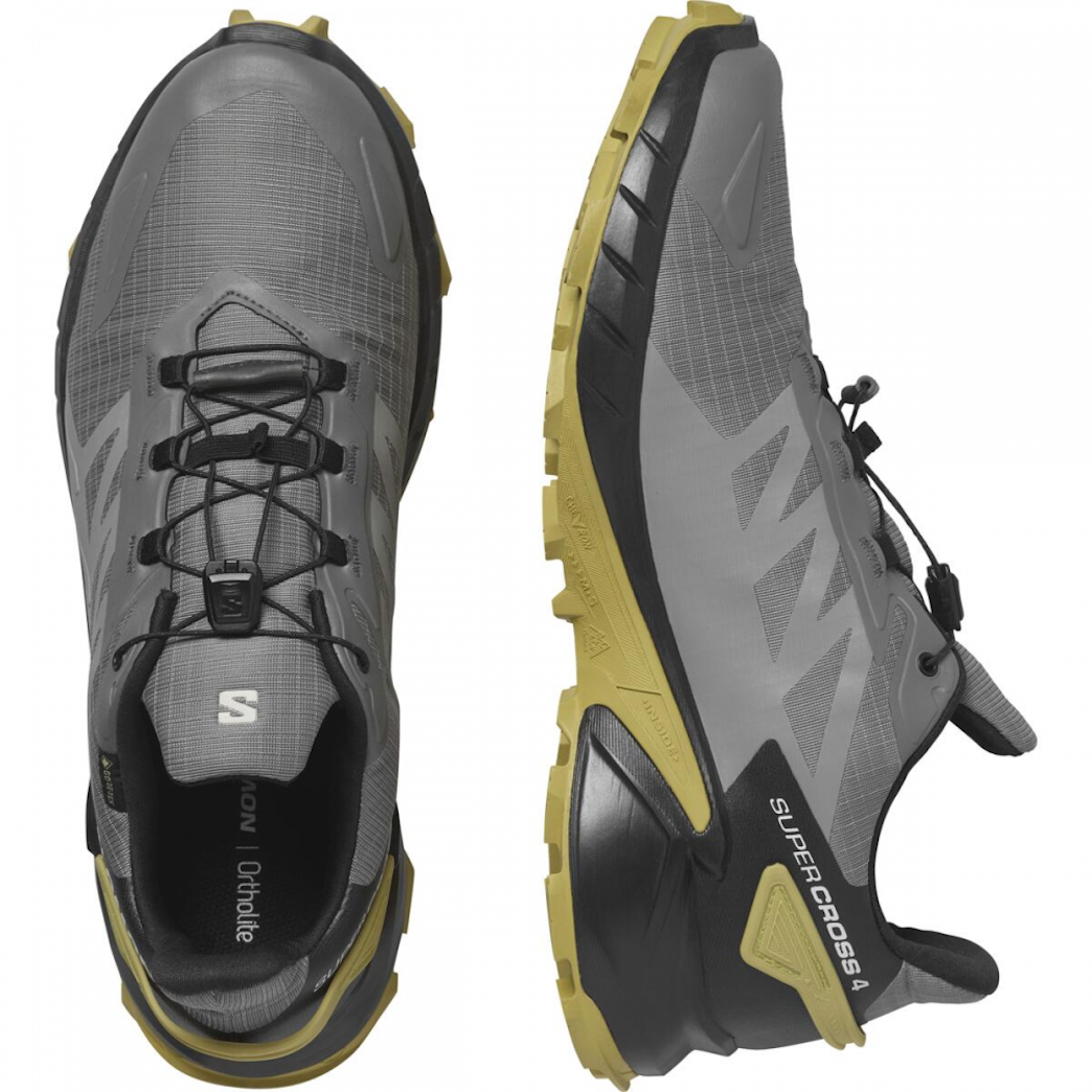SALOMON SUPERCROSS 4 GTX trail running shoes - grey/brown