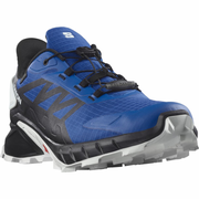 SALOMON SUPERCROSS 4 GTX trail running shoes - blue/black/white