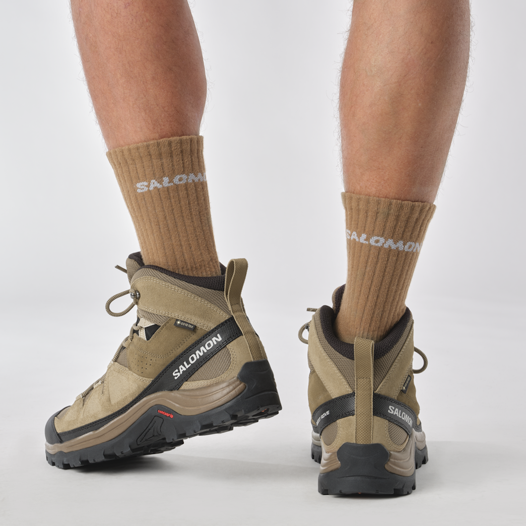 Chaussures de randonnée SALOMON QUEST ROVE GTX - marron/noir