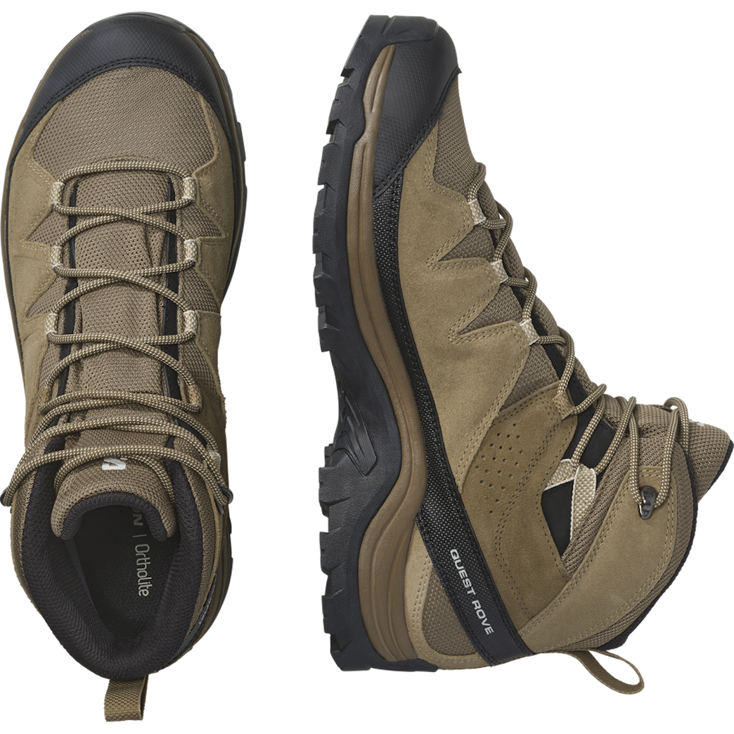 Chaussures de randonnée SALOMON QUEST ROVE GTX - marron/noir