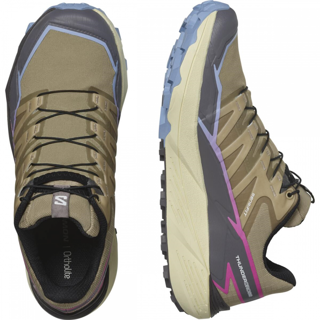 SALOMON THUNDERCROSS W skriešanas apavi - beige/brown/violet