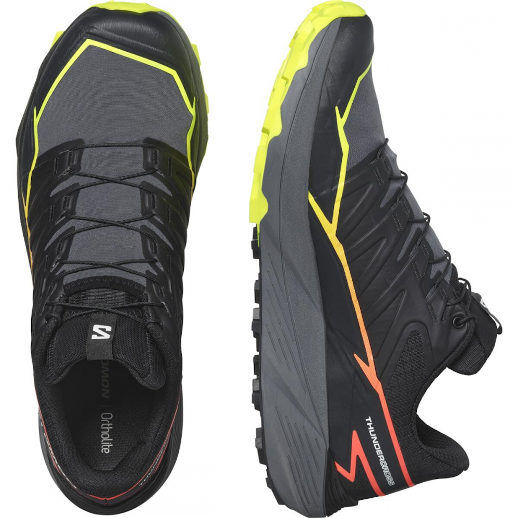 Zapatillas de trail running SALOMON THUNDERCROSS - negro/naranja/amarillo