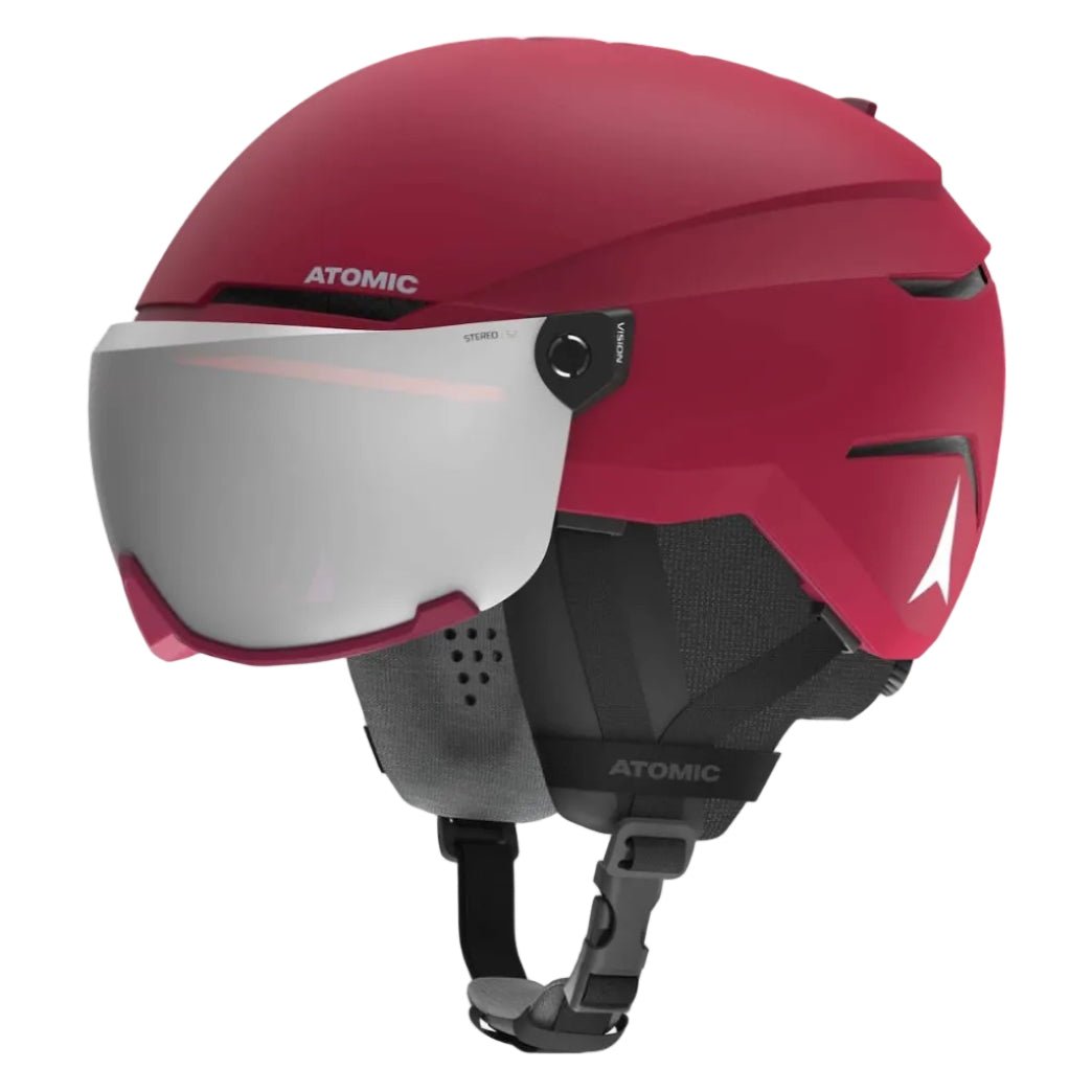 ATOMIC SAVOR VISOR ST / ST C2 helmet - dark red w/silver - ATOMIC - Evelostore