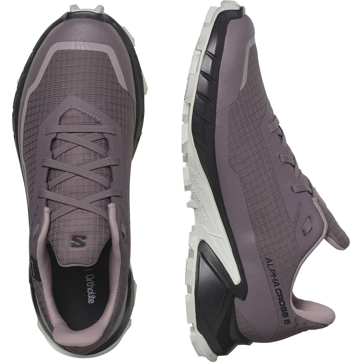 Zapatillas de trail running SALOMON ALPHACROSS 5 GTX W - violeta/blanco/negro